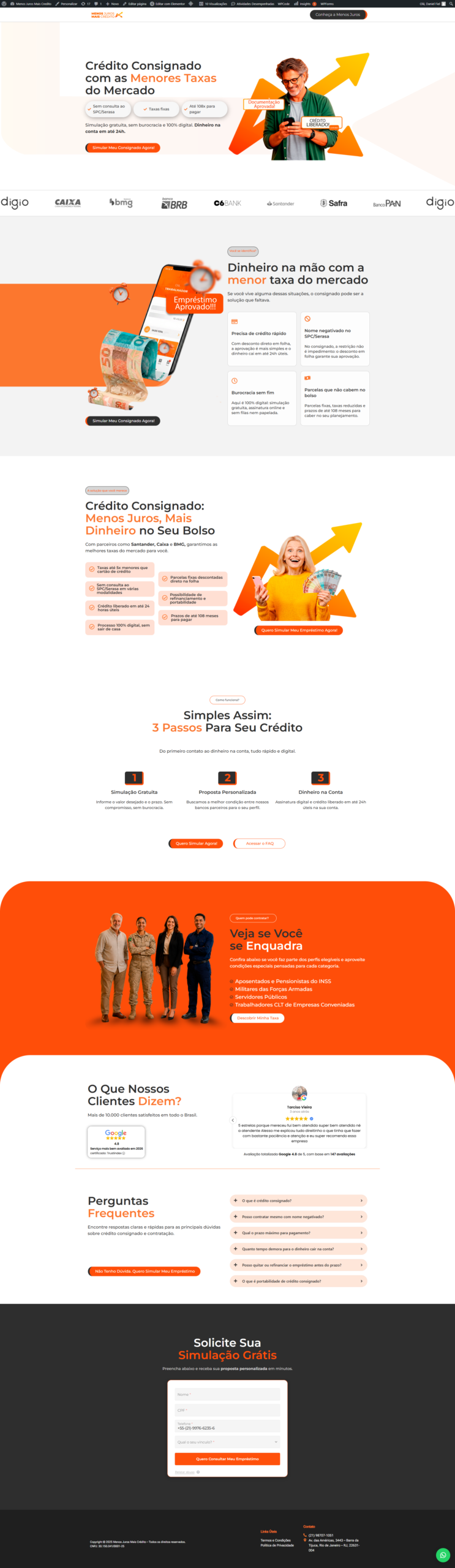 Site Menos Juros Mais Cr&eacute;dito